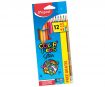 Spalvotas pieštukas Maped ColorPeps Star 12vnt.+pieštukas Maped BlackPeps+drožtukas