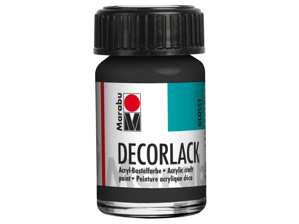 Dekoorvärv Decorlack 15ml 073 black