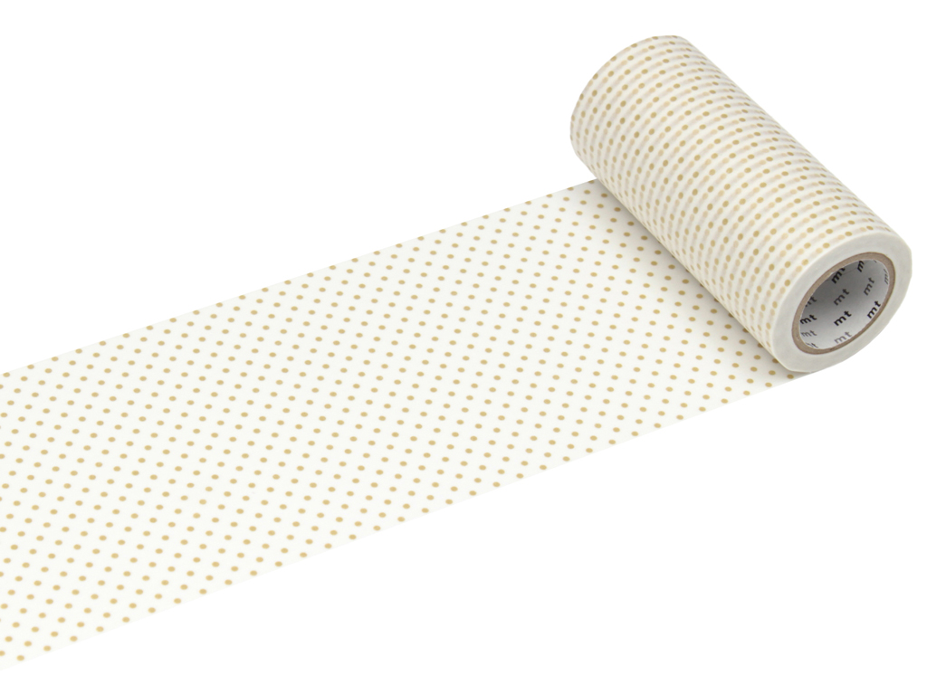 Washi dekoratyvi lipni juostelė mt casa 100mmx10m dot S gold