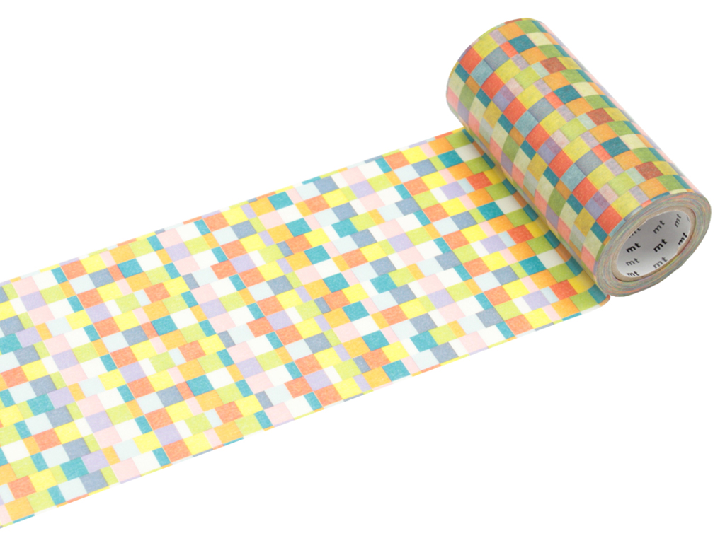 Washi dekoratyvi lipni juostelė mt casa 100mmx10m mosaic bright