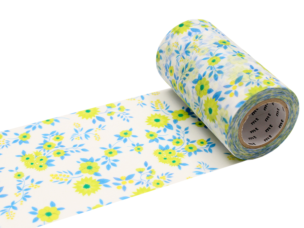 Washi dekoratyvi lipni juostelė mt casa 90mmx10m flower pattern