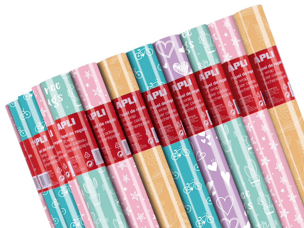 Raamatupaber Apli Nordik Fun 0.7x2m assortii