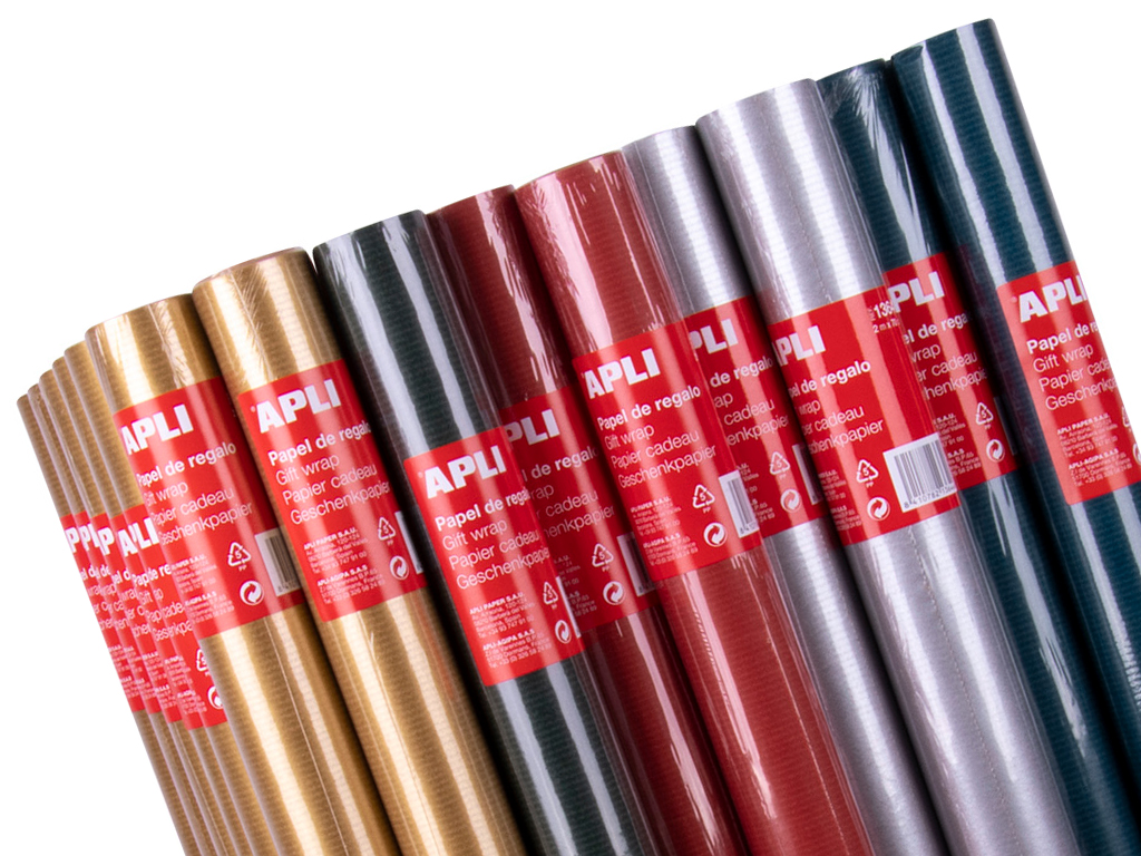 Raamatupaber Apli Kraft 0.7x2m assortii