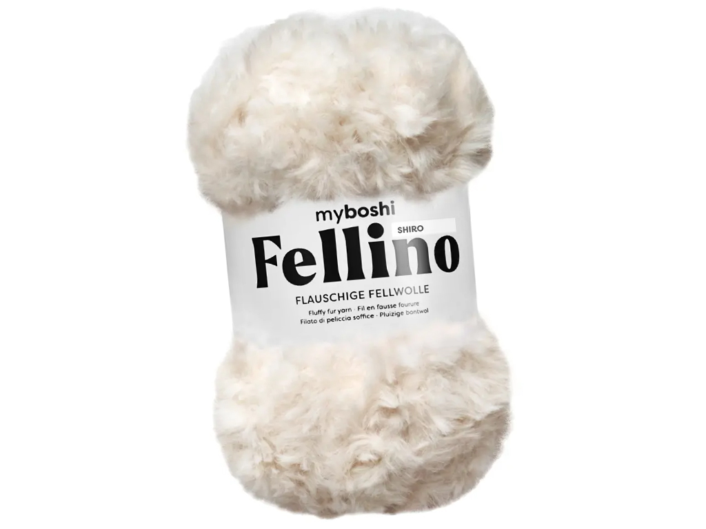 Lõng MyBoshi Fellino 100% polüester 100g/65m shiro