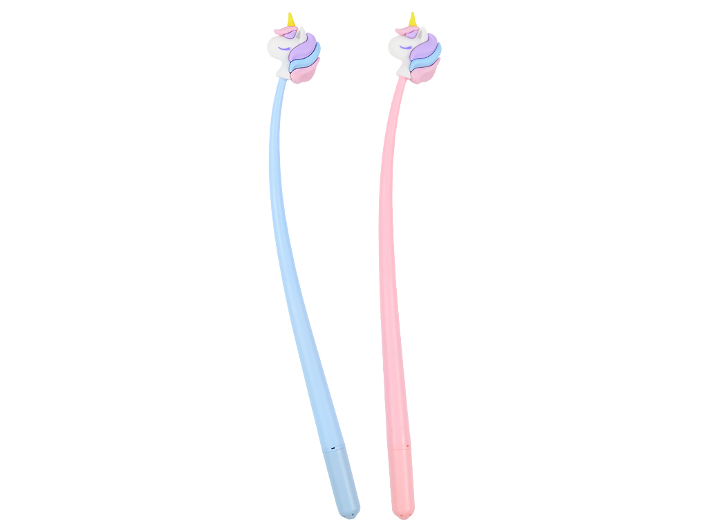 Gelinis rašiklis M&G Unicorn 0.5 mėlyna rinkinys