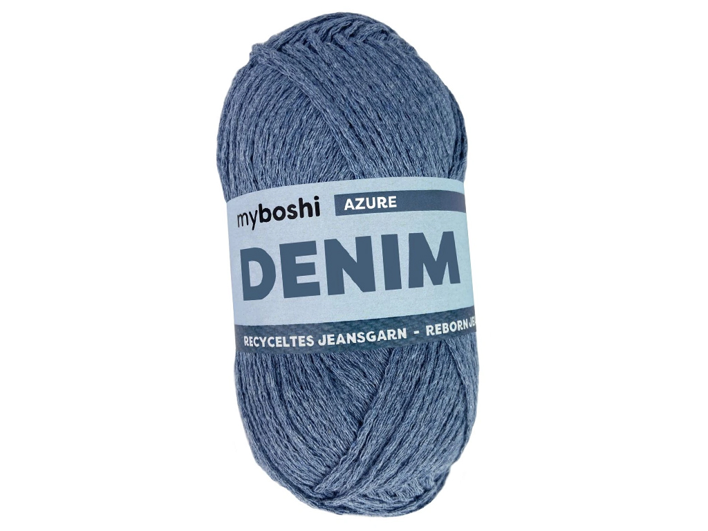 Dzija Myboshi Denim 50% kokvilna/50% pārstrādāta kokvilna 50g/140m azure