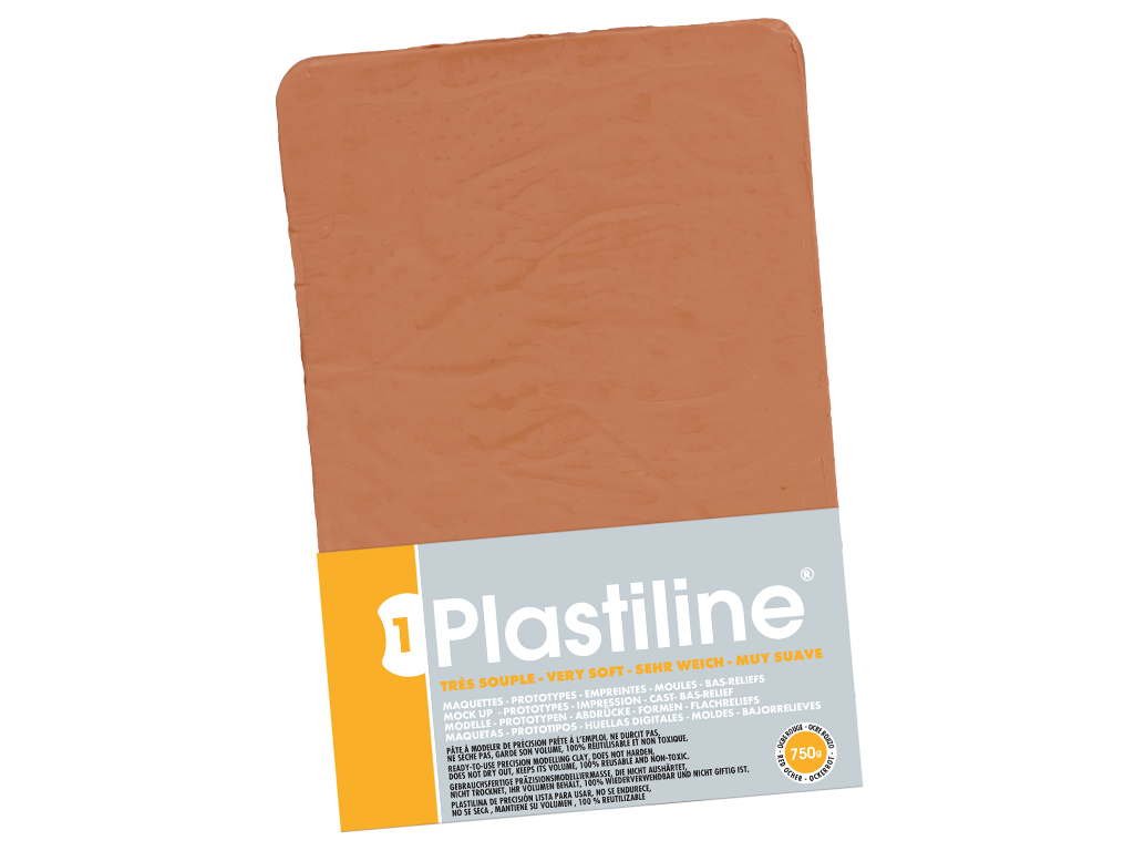Skulptori plastiliin Plastiline väga pehme (40) 750g red ochre