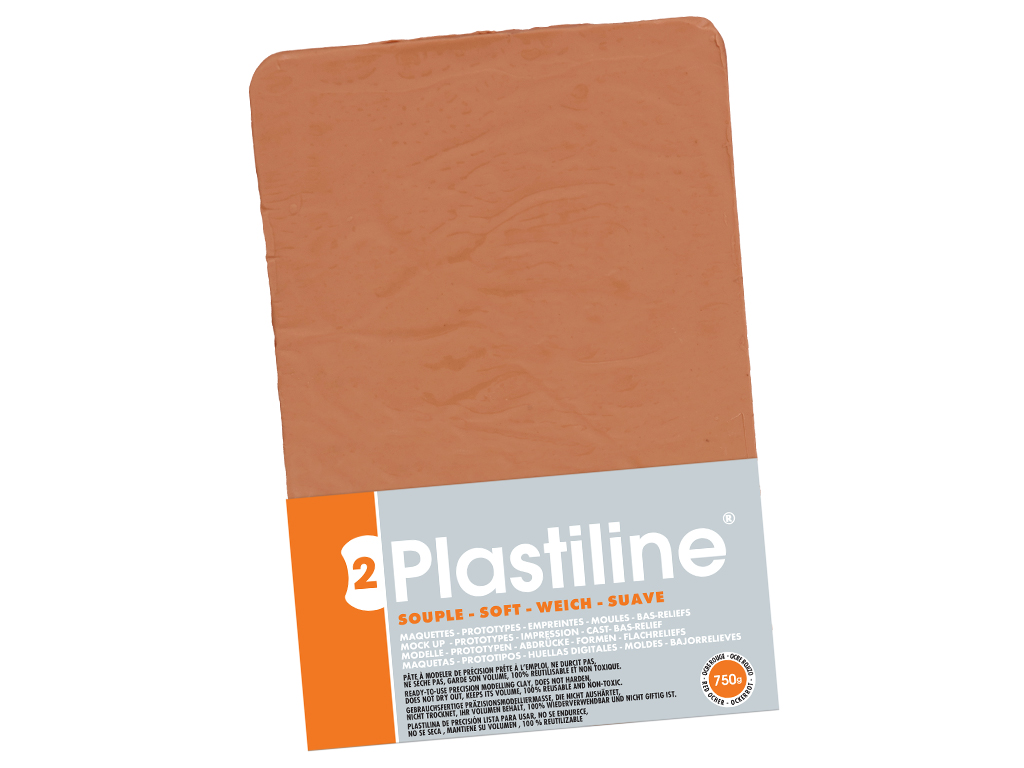 Skulptori plastiliin Plastiline pehme (50) 750g red ochre