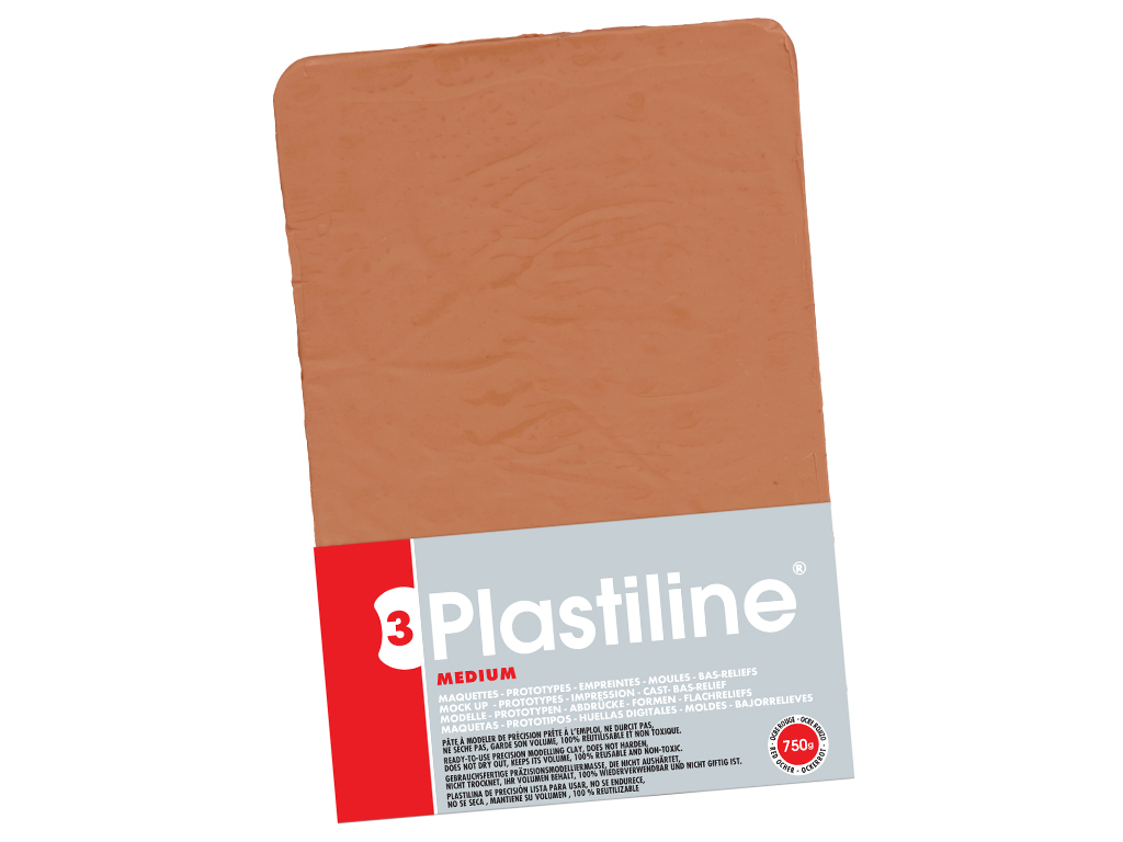 Skulptori plastiliin Plastiline keskmine (55) 750g red ochre