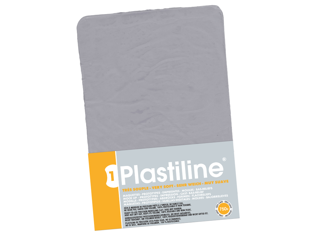 Skulptori plastiliin Plastiline väga pehme (40) 750g light grey