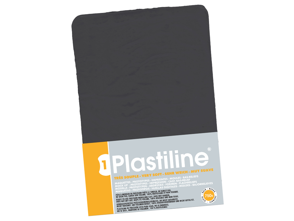 Skulptori plastiliin Plastiline väga pehme (40) 750g black