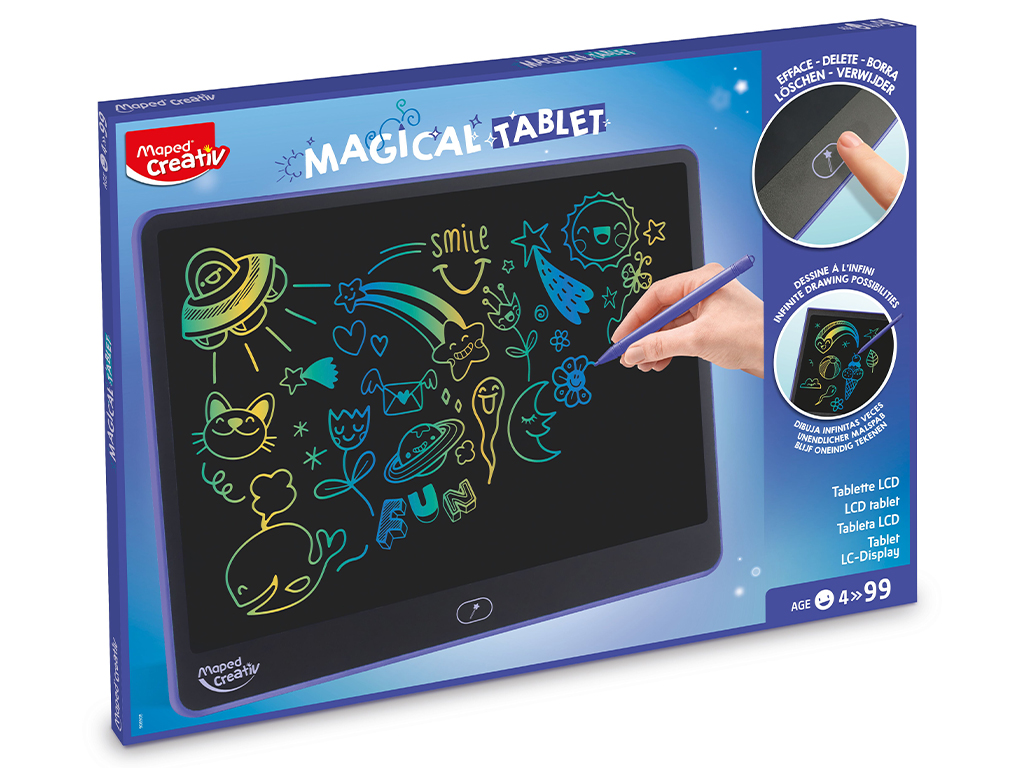 Zīmēšanas tāfele LCD Maped Creativ Magical Tablet Maxi krāsains