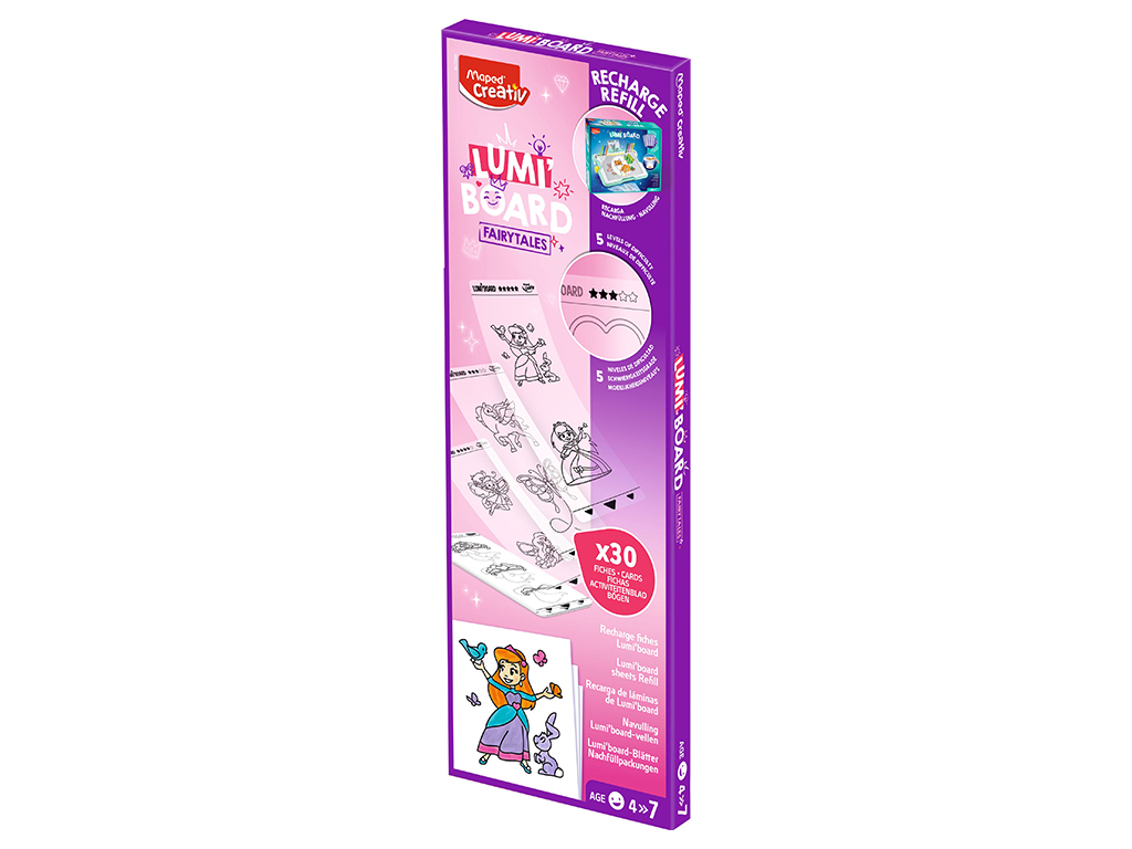 Papildomi šablonai šviesdėžei Maped Creativ Lumi Board fairy tail