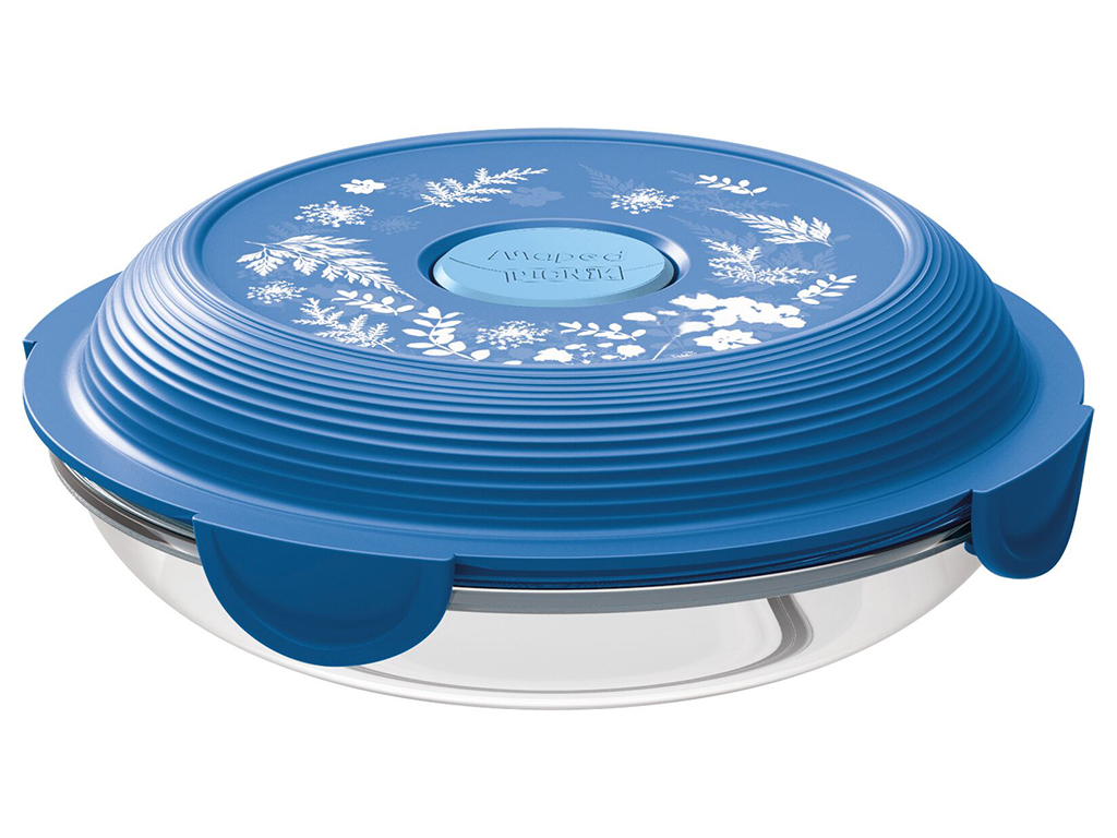 Glass lunch plate Maped Picnik Adult 700ml cynotype