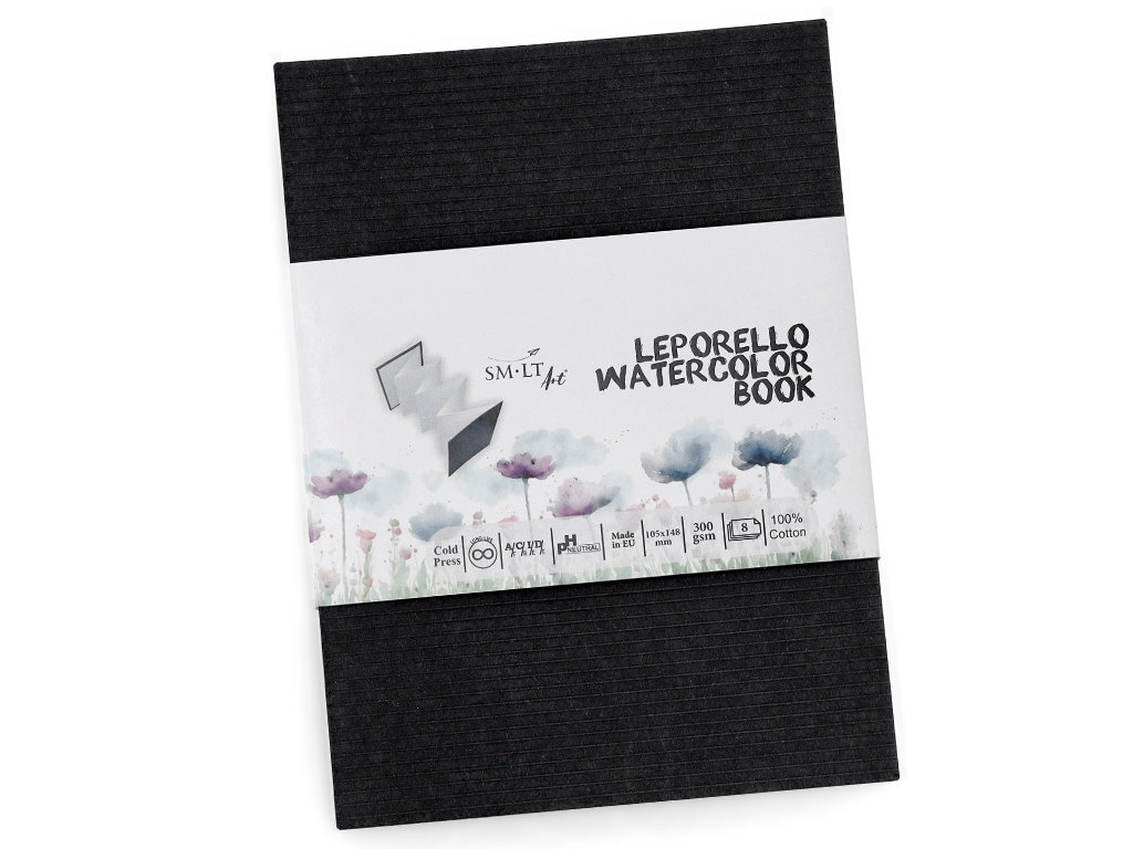 Watercolour pad Leporello Smlt Art Pro 10.5x14.8cm/300g