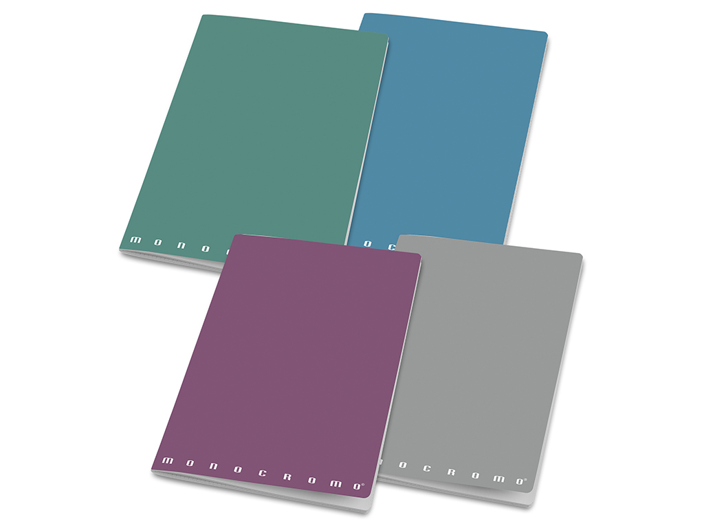 Exercise book Pigna Monocromo Dusty A4 lined 38 sheets