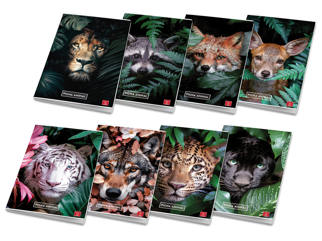 Exercise book Pigna Animal A4 lined 42 sheets