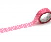 Washi līmlente mt 1P basic 15mmx7m dot aurora pink