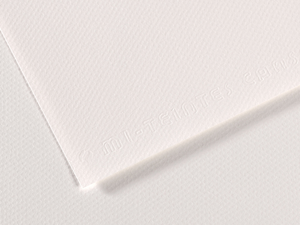 Grainy paper MiTeintes 160g 50x65cm 180 cloudy white