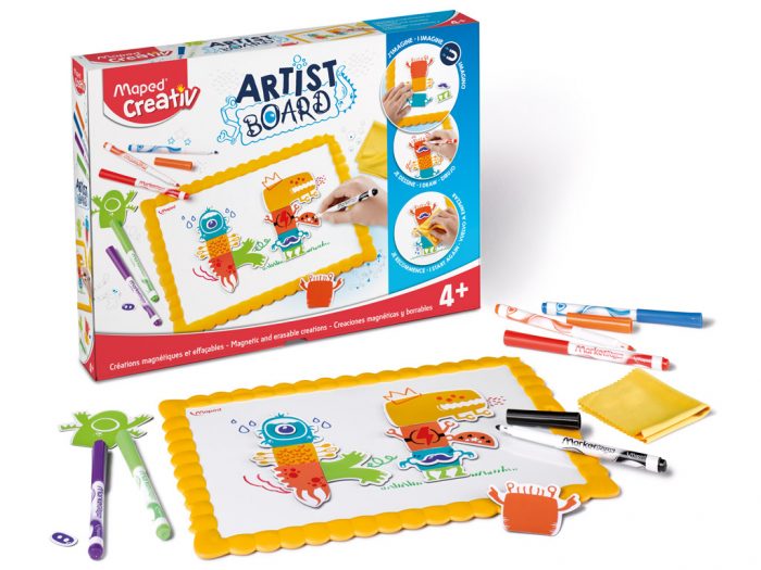 Magnetic and erasable creations kit Maped Creativ Artist Board Monsters - 1/3