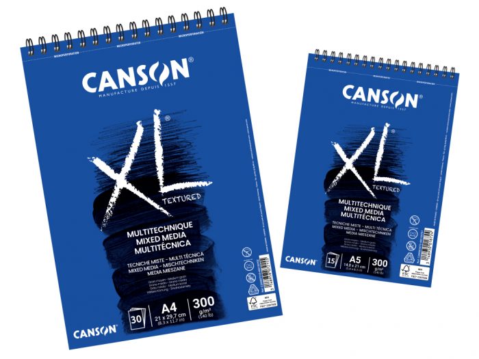 Universaalplokk Canson XL Mixed Media Textured - 1/2