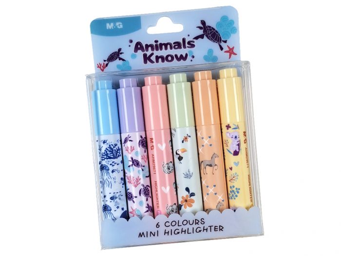 Highlighter M&G mini Animals Know