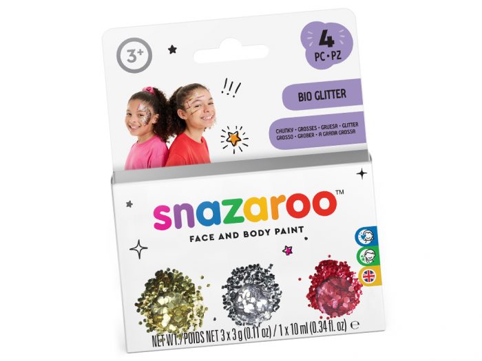 Face paint bio glitter set Snazaroo - 1/5