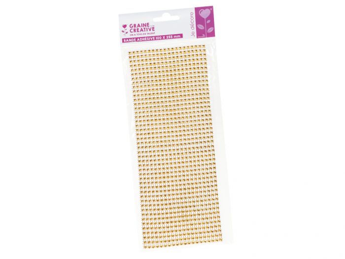 Plastic half beads Graine Creative self adhesive band 10x25cm
