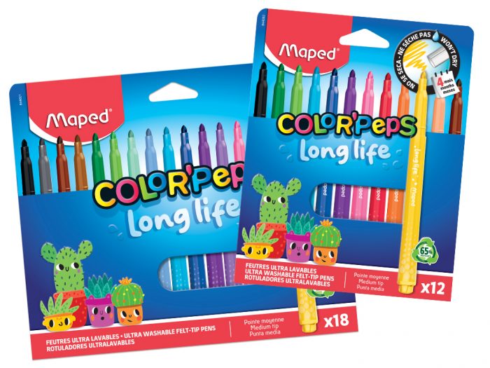 Viltpliiats Maped Color’Peps Long Life2 - 1/2