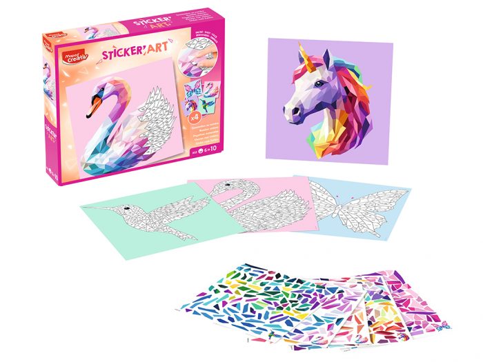 Stickers by numbers Maped Creativ Sticker Art elegant creaures - 1/2