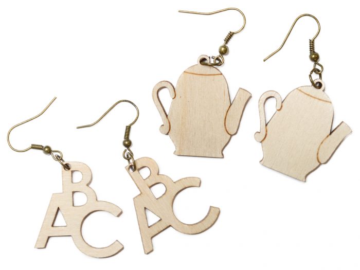 Wooden earrings - 1/3
